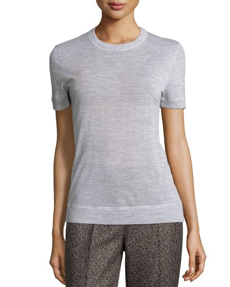 michael michael kors short sleeve grey